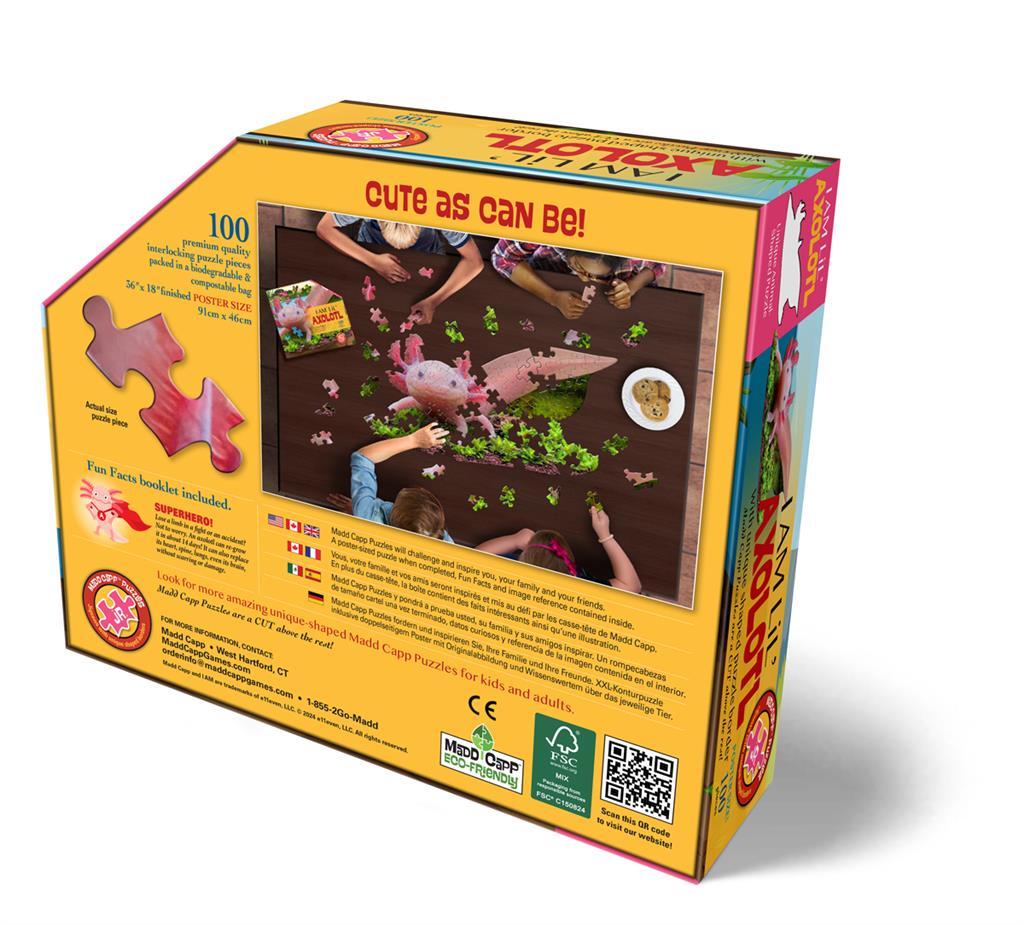 Puzzle Axolotl 100 pièces - détail