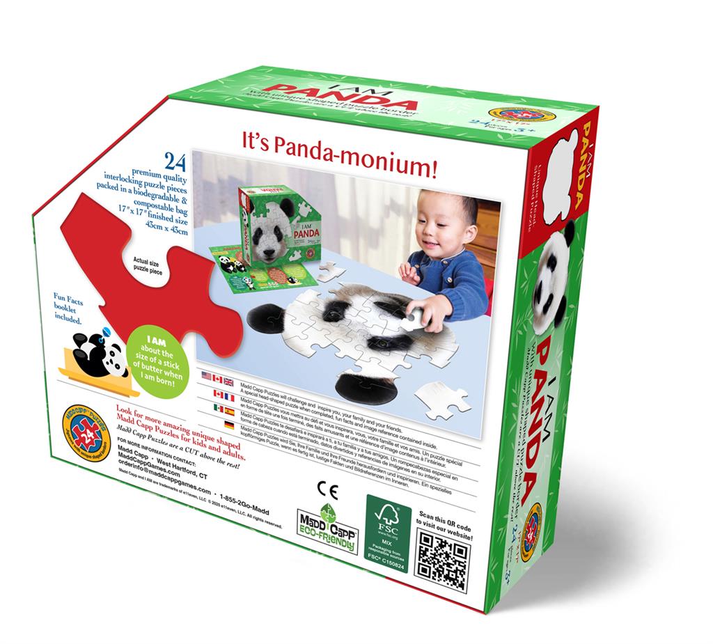 Boîte du puzzle Panda 24 pièces Madd Capp