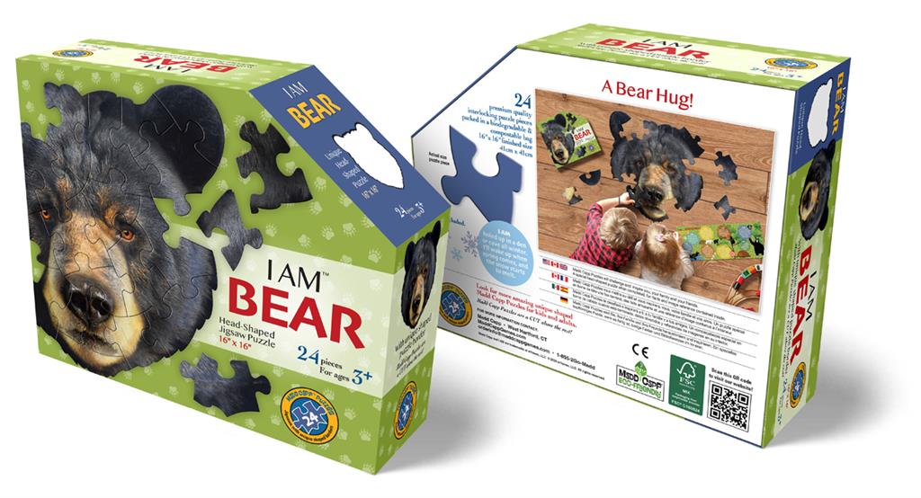 Puzzle animal Ours 24 pièces Madd Capp