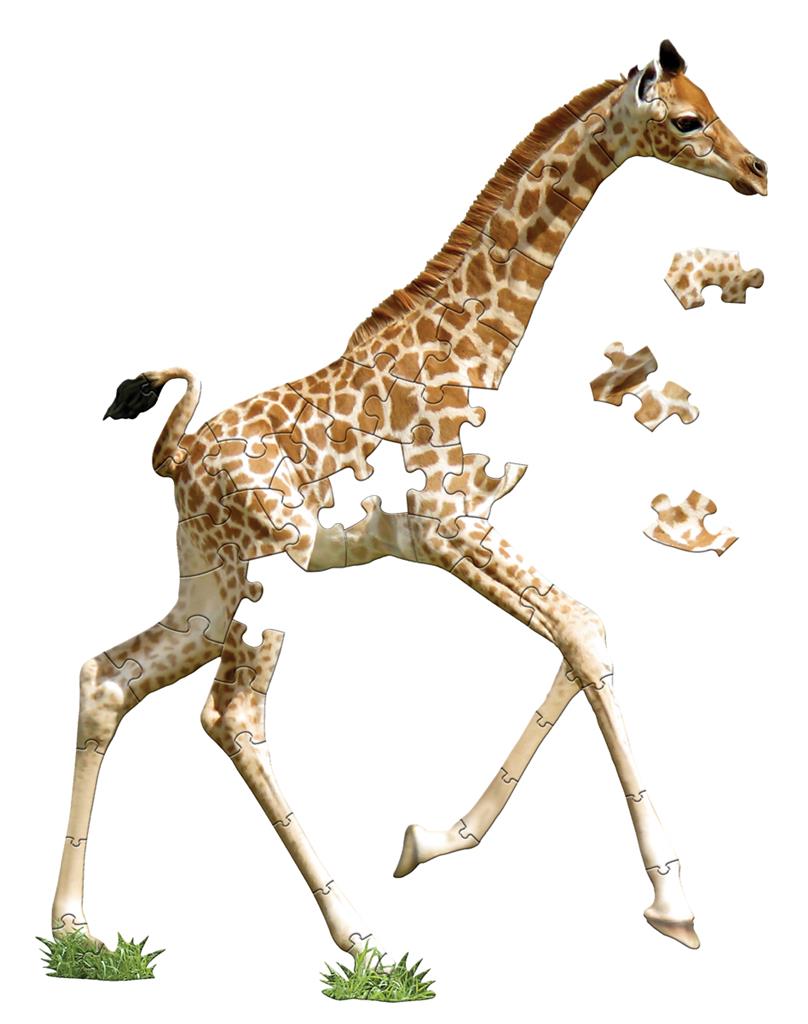 Puzzle Girafe 48 pièces - emballage Madd Capp