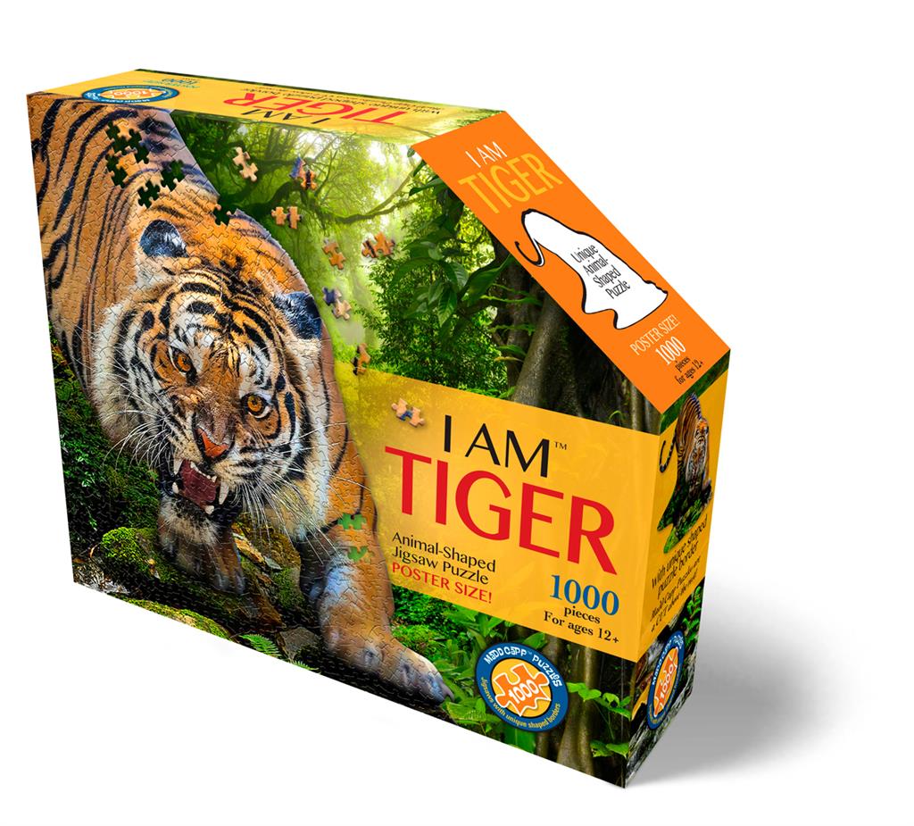 Puzzle Tigre Madd Capp 1000 pièces - vue assemblée