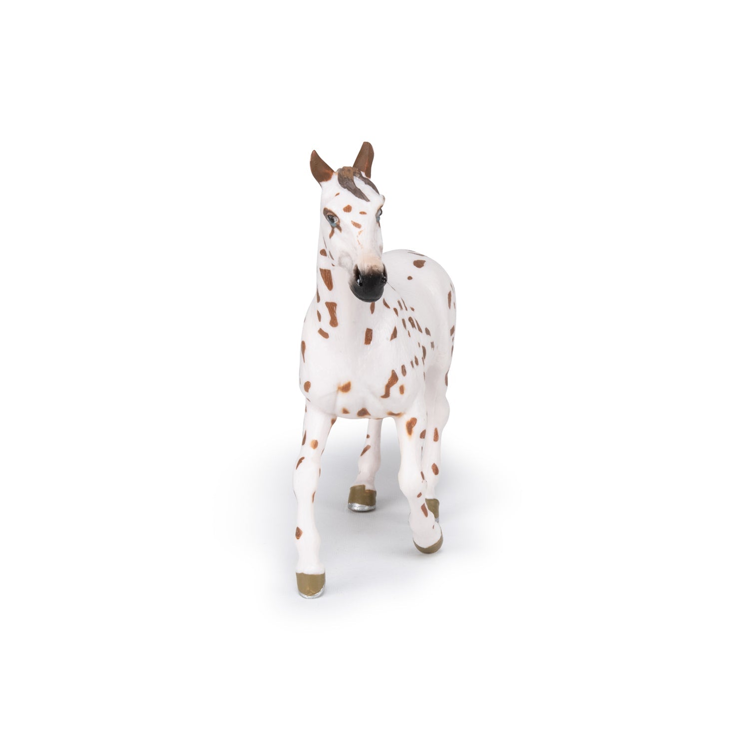 Figurine Jument appaloosa brune Papo - cheval