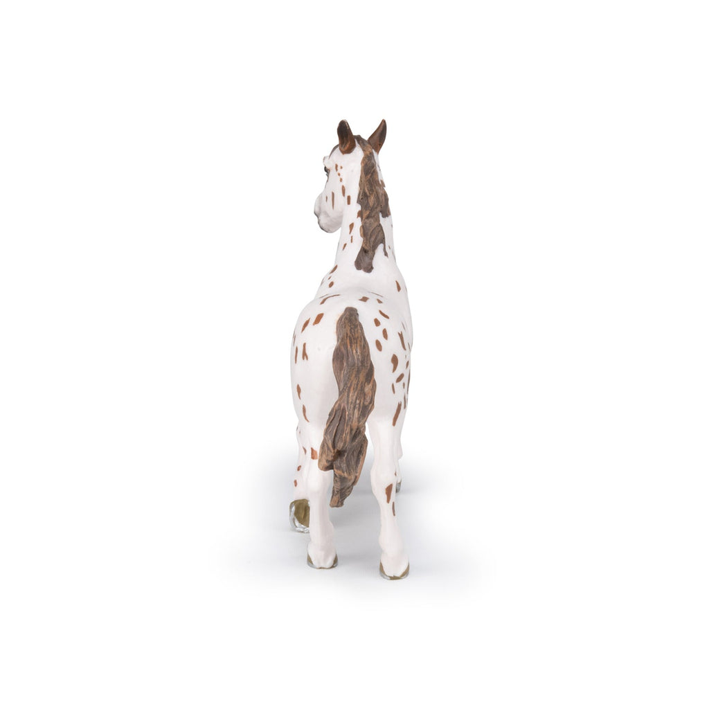 Figurine Jument appaloosa brune Papo - cheval