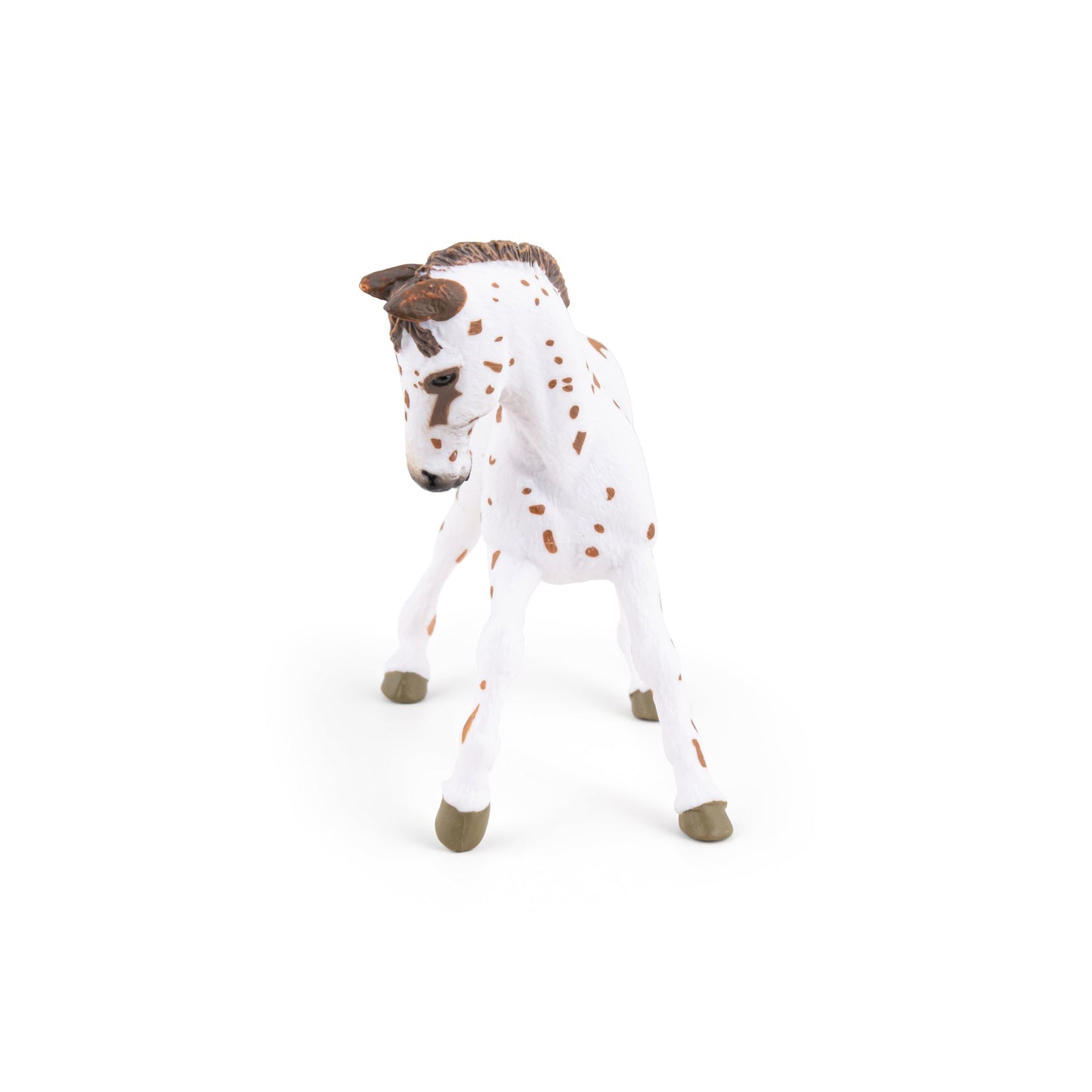Figurine Poulain appaloosa brun Papo - cheval
