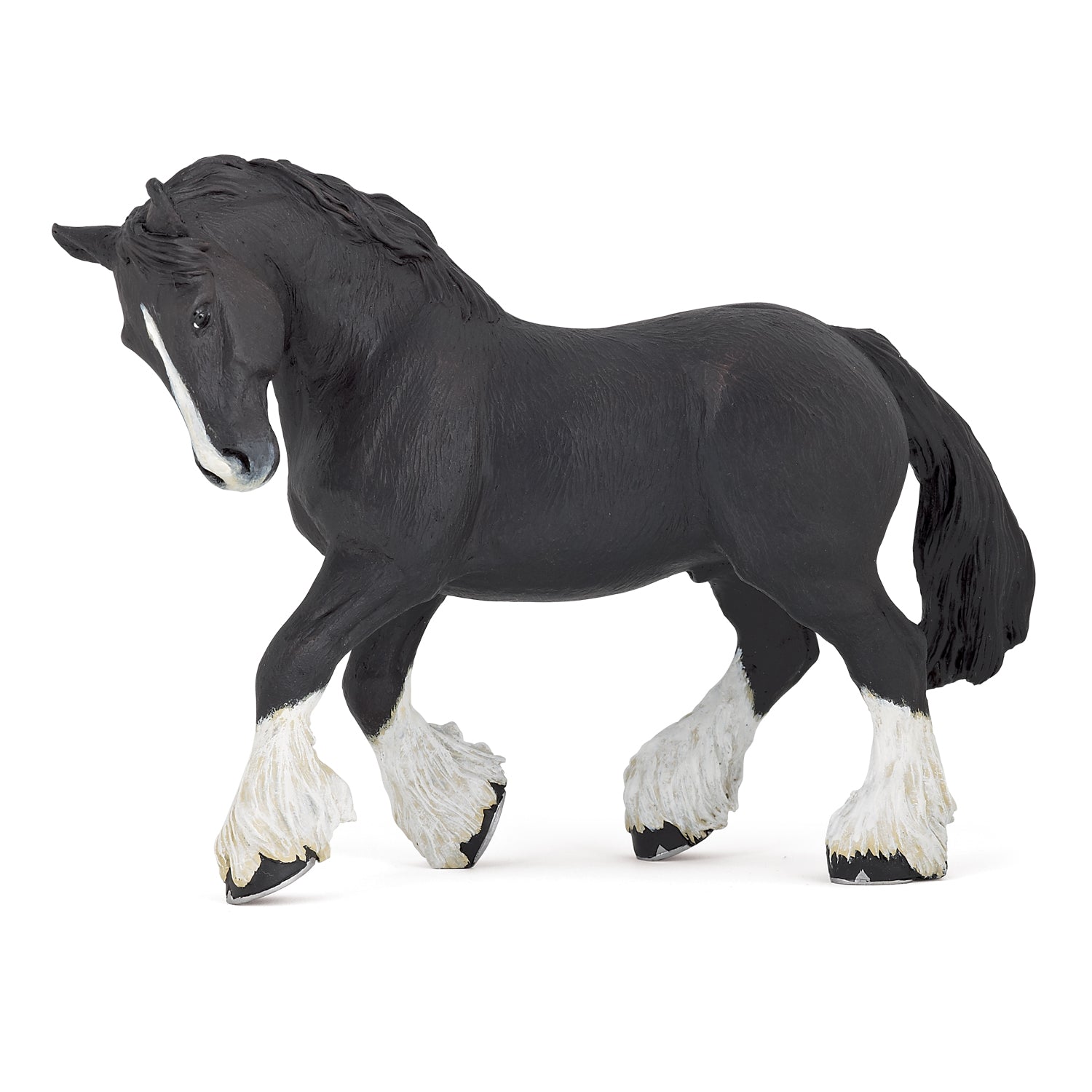 Figurine Etalon shire noir Papo - cheval