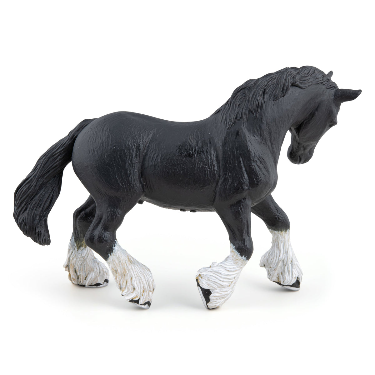 Figurine Etalon shire noir Papo - cheval