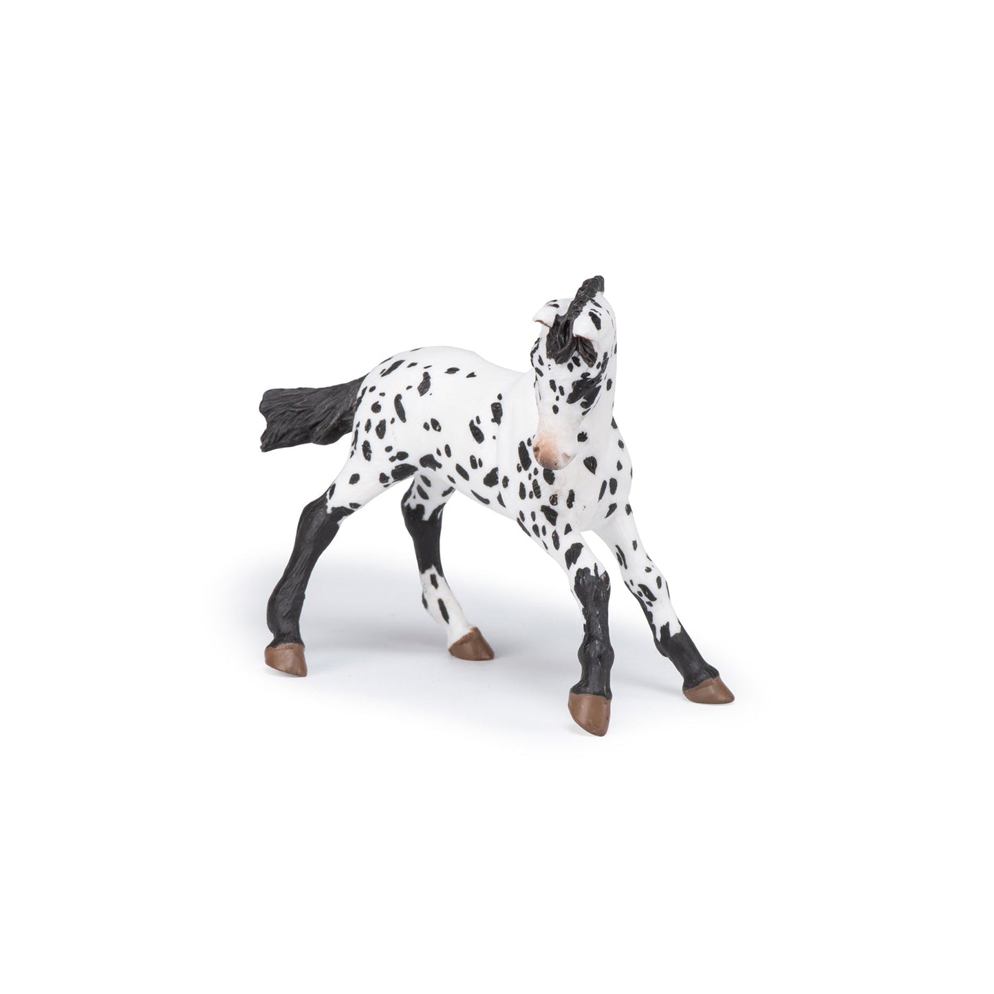 Figurine Poulain appaloosa noir Papo - cheval