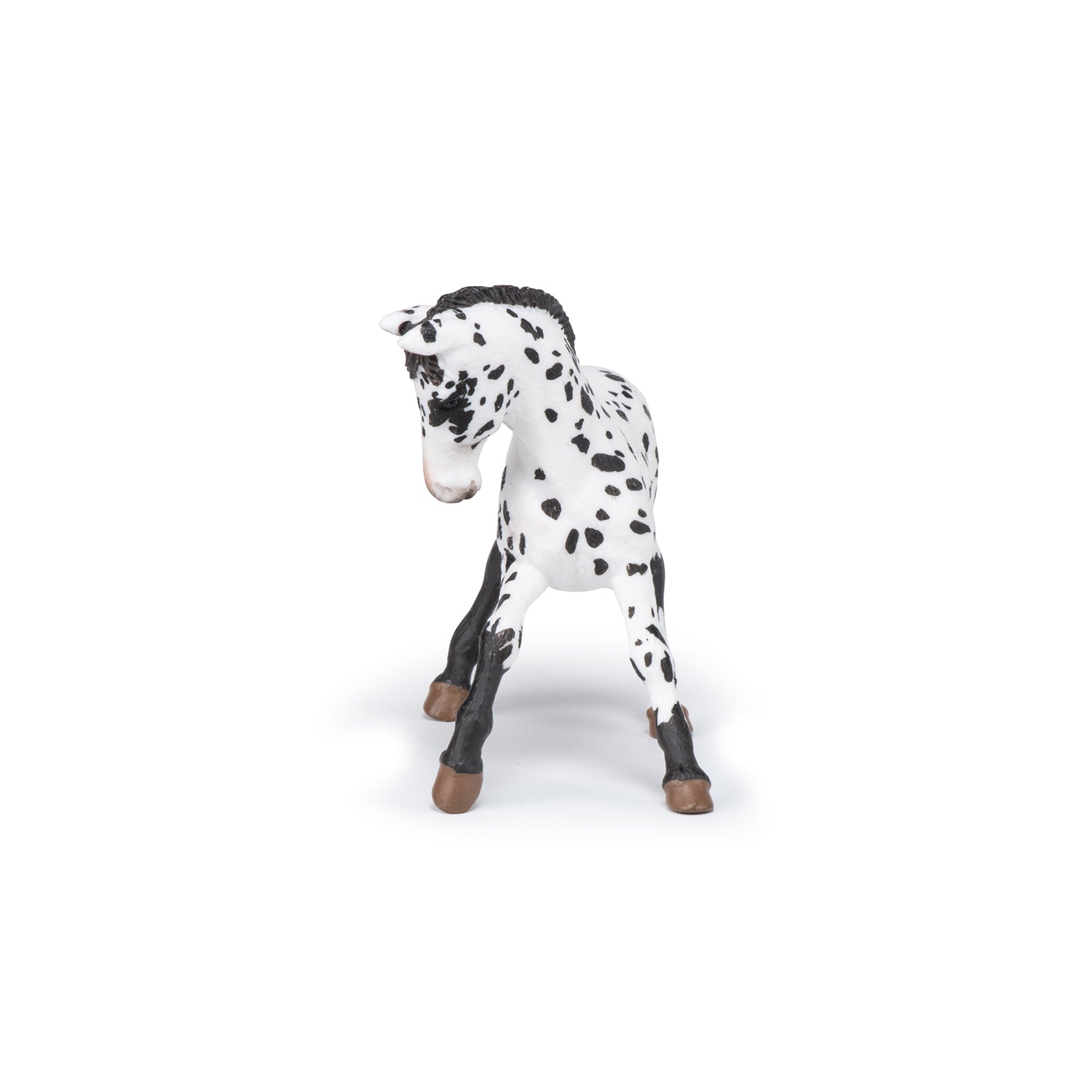 Figurine Poulain appaloosa noir Papo - cheval