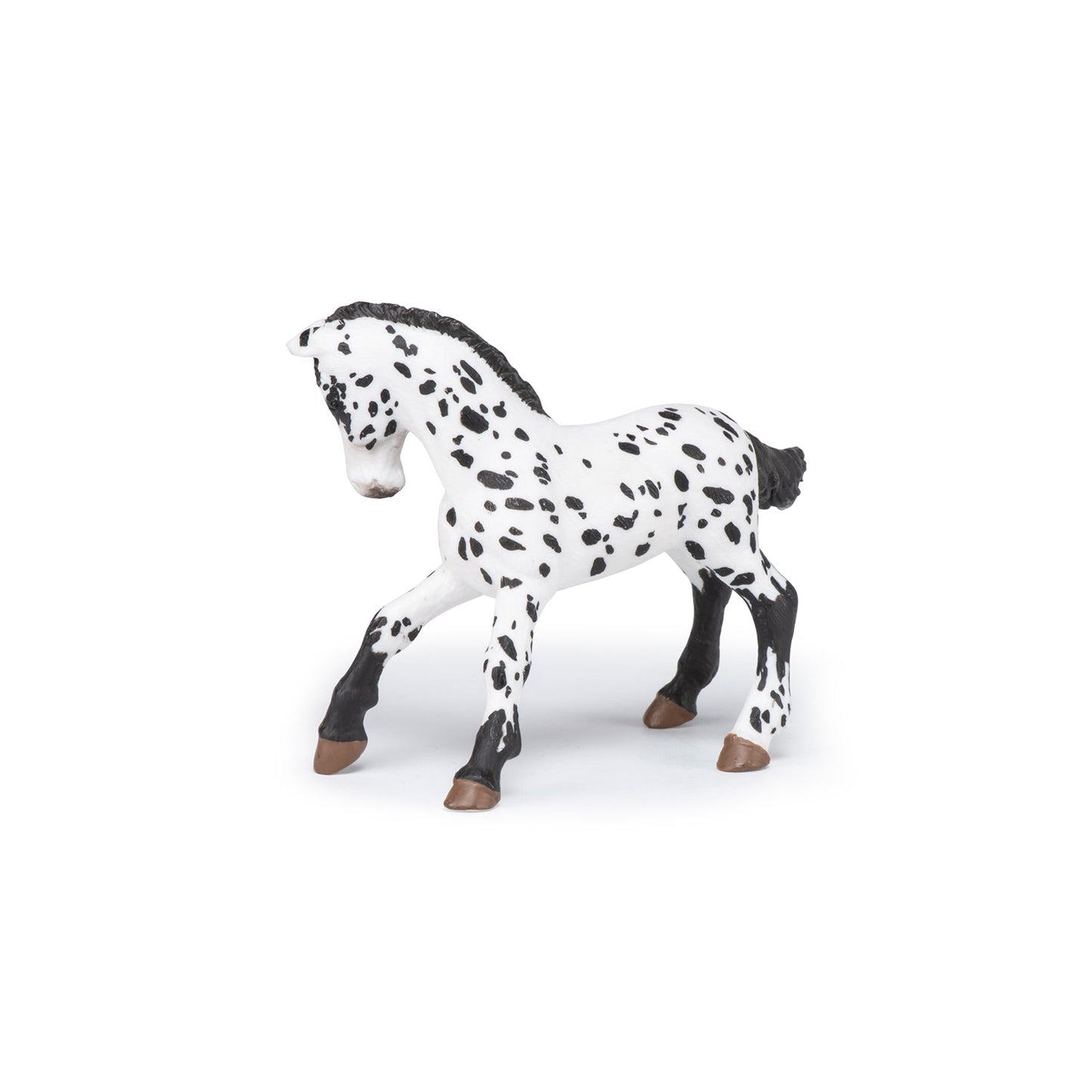 Figurine Poulain appaloosa noir Papo - cheval