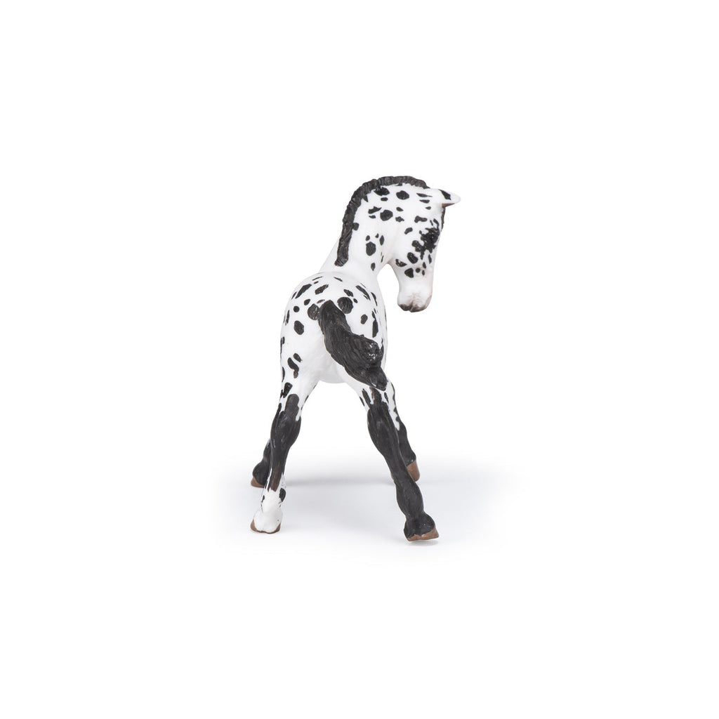Figurine Poulain appaloosa noir Papo - cheval