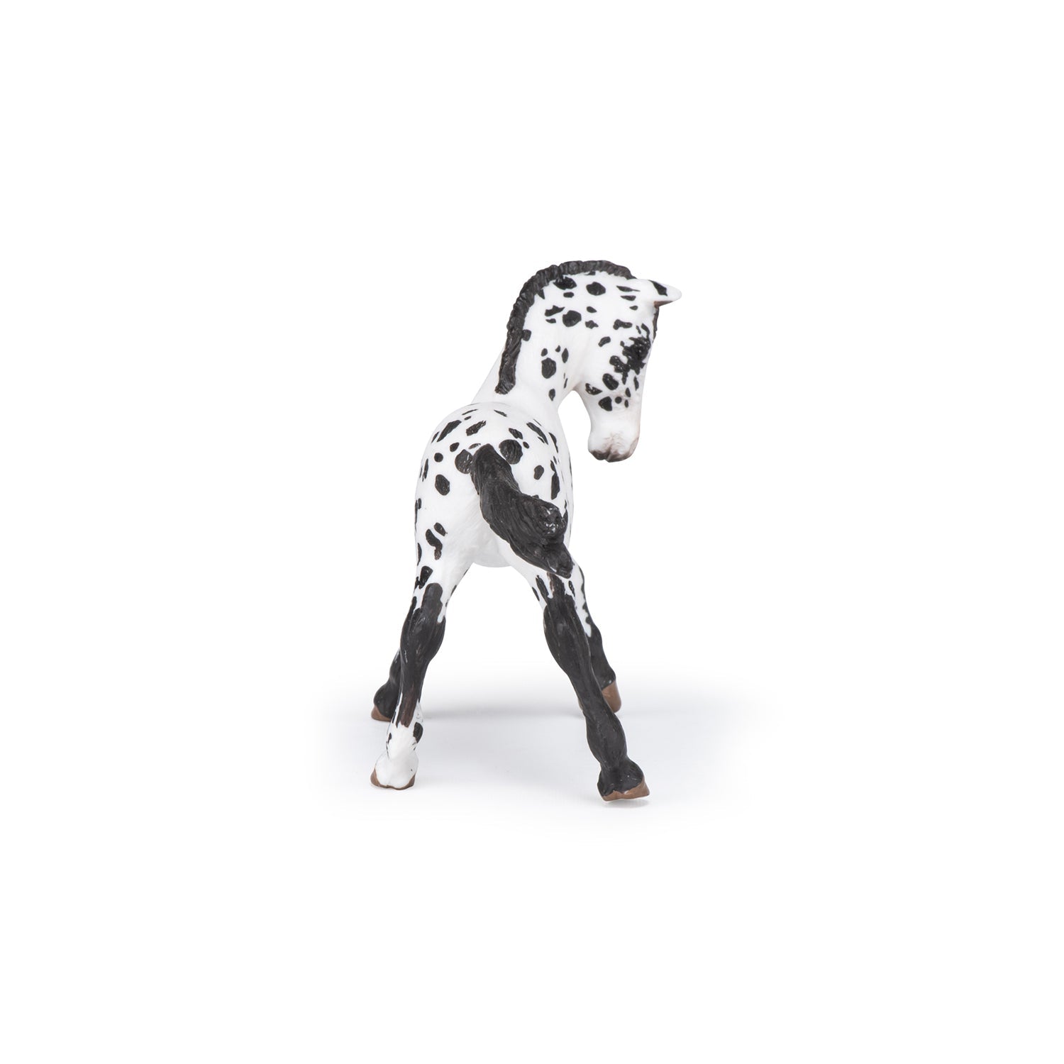 Figurine Poulain appaloosa noir Papo - cheval