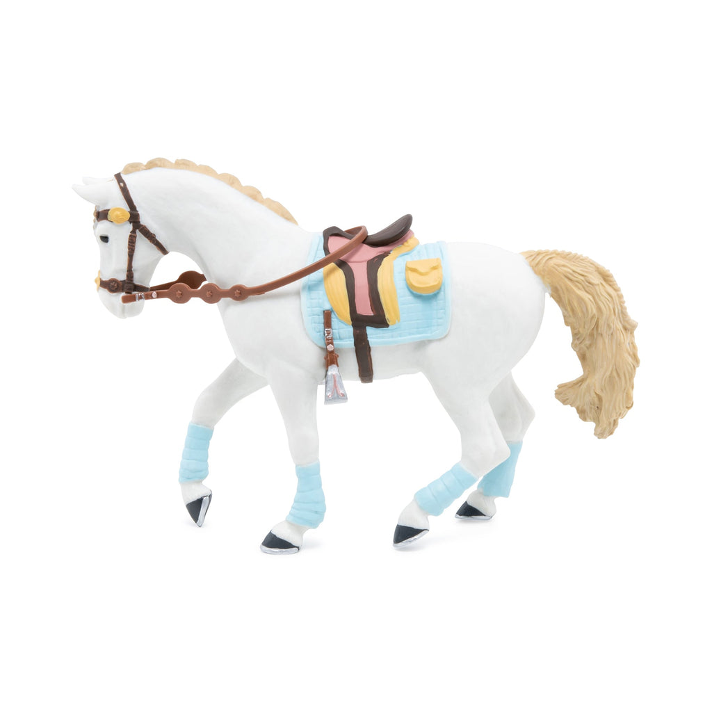Figurine Cheval de la cavalière fashion bleue Papo - cheval