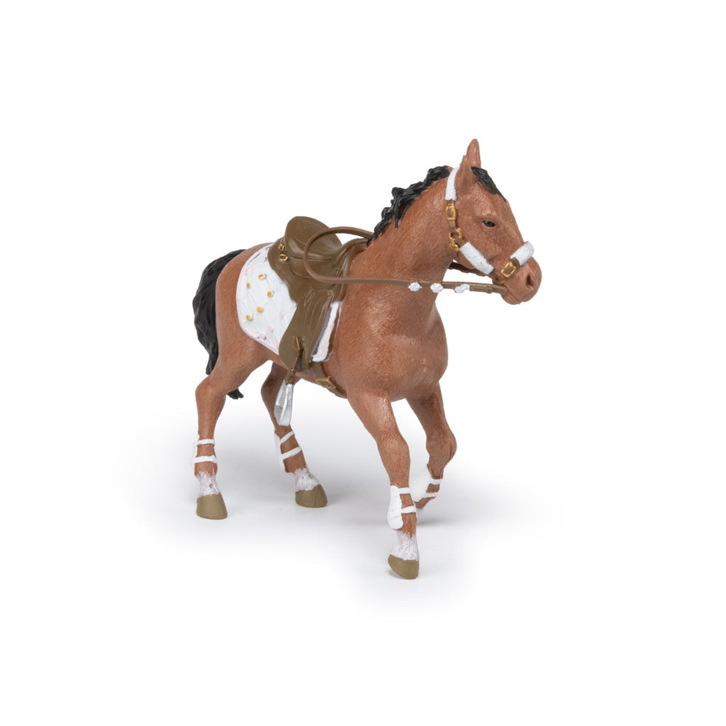 Figurine Cheval de la cavalière fashion hiver Papo - cheval