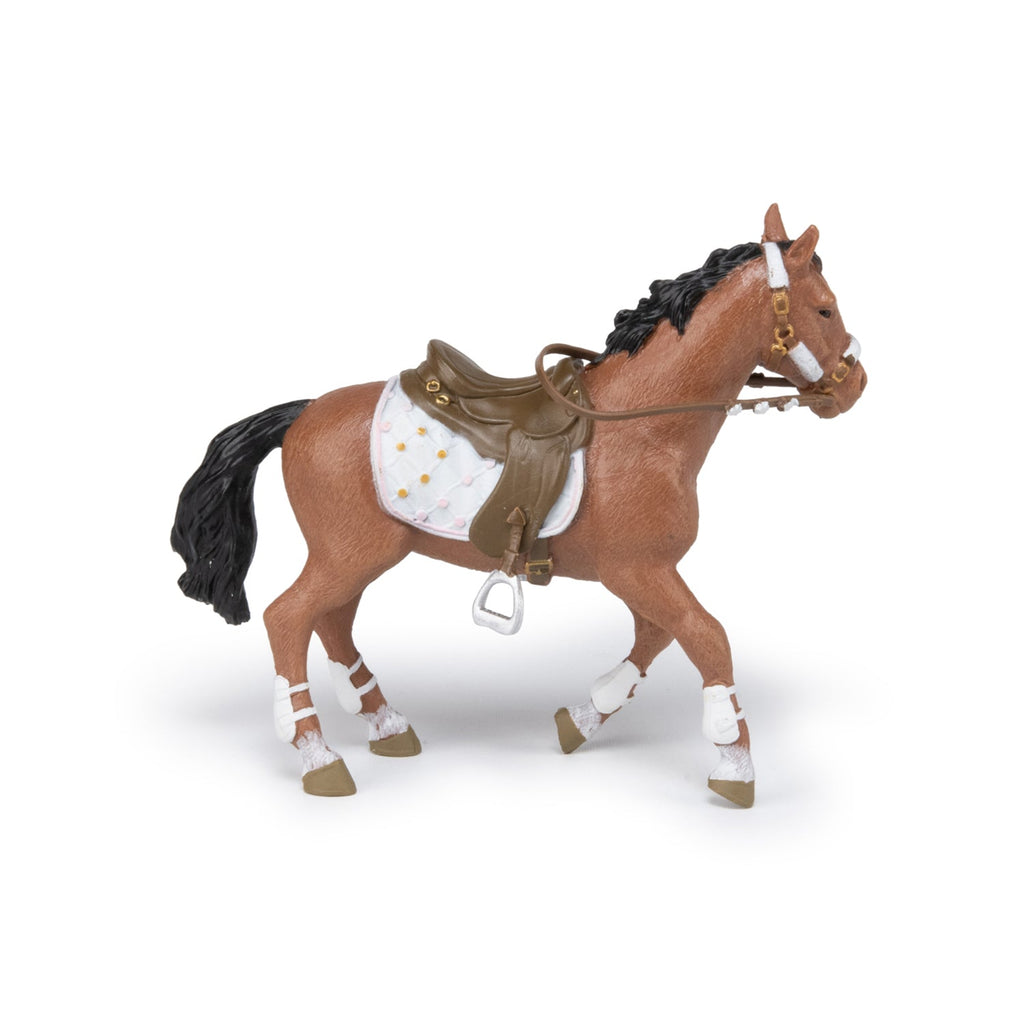 Figurine Cheval de la cavalière fashion hiver Papo - cheval