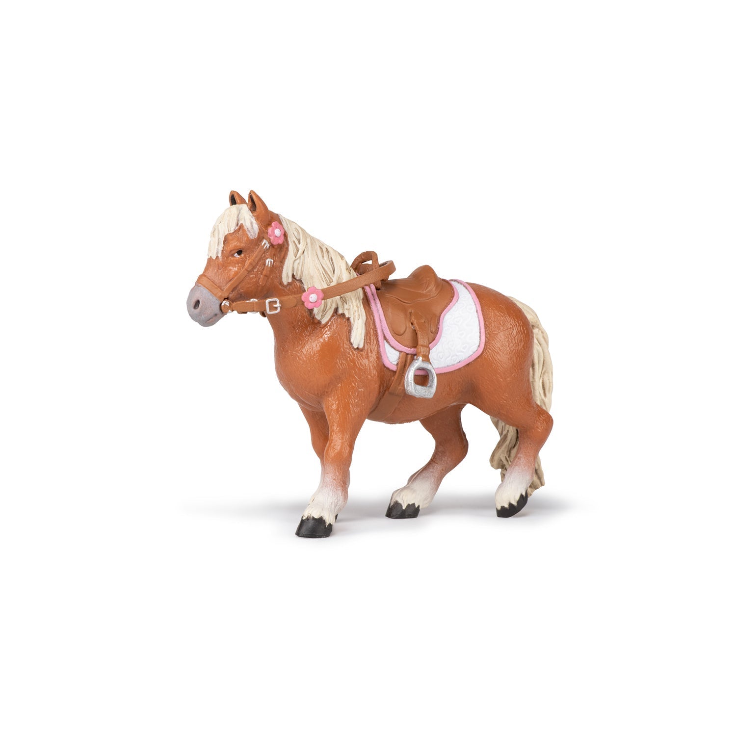 Figurine Poney Shetland avec selle Papo - cheval