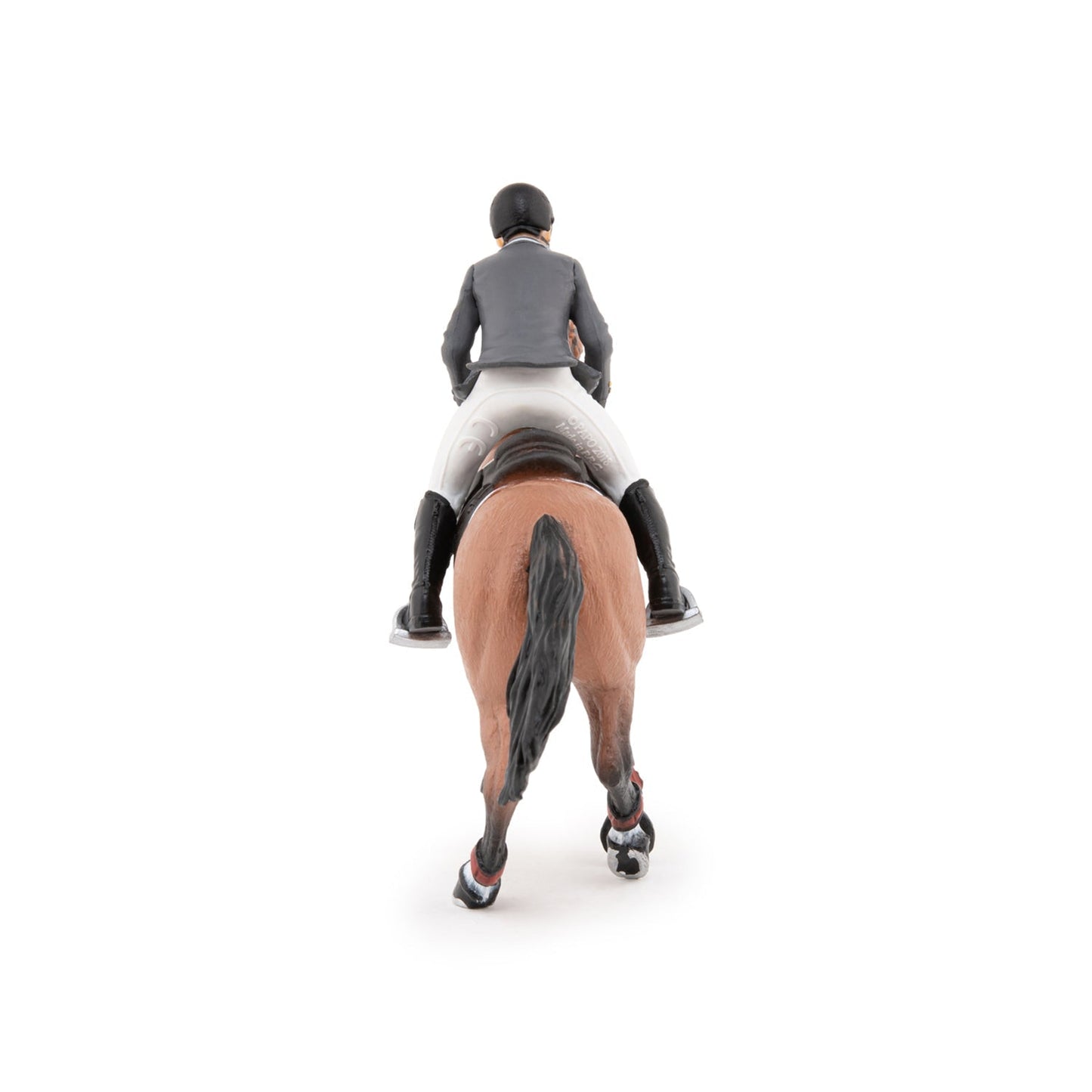 Figurine Cheval de concours et son cavalier Papo - cheval