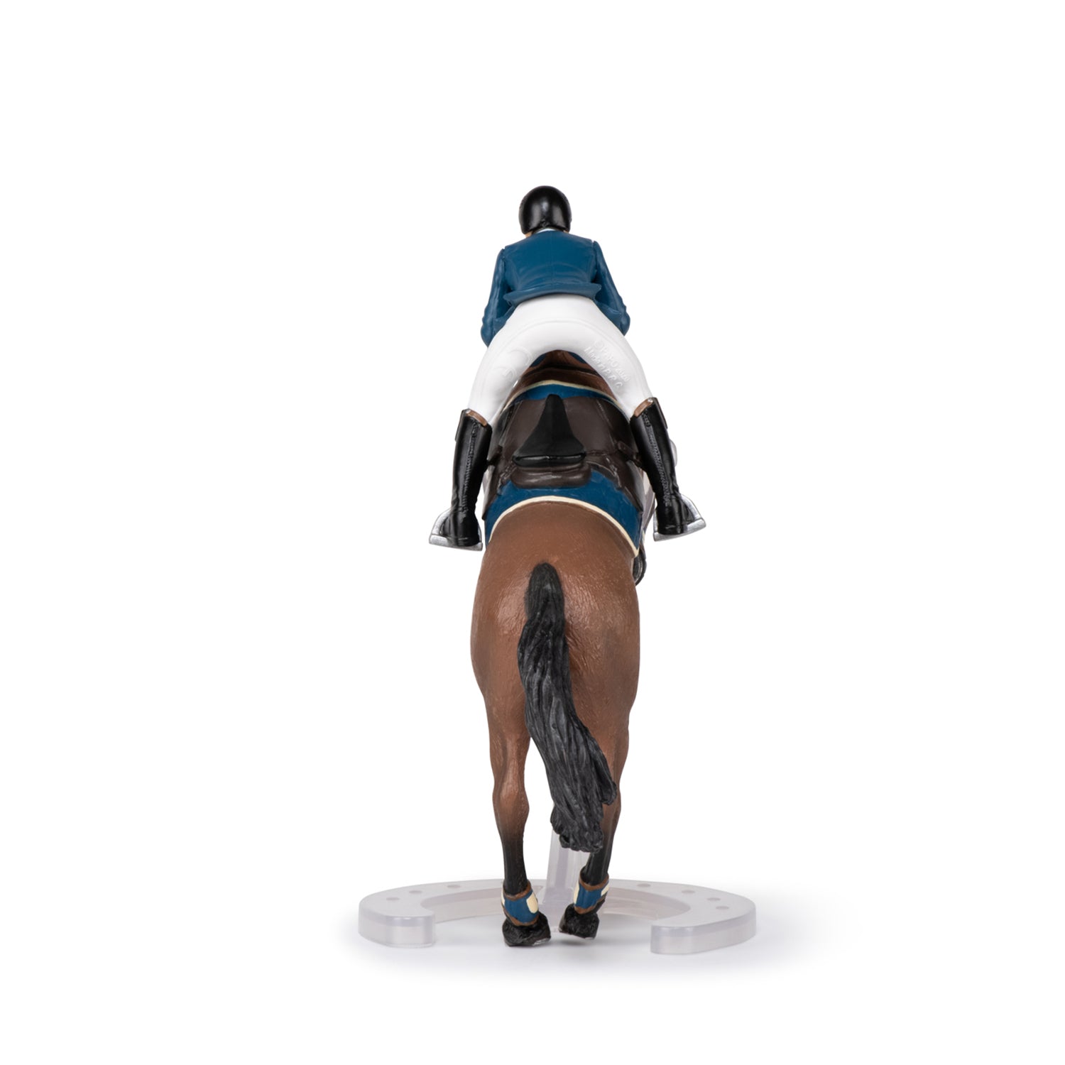 Figurine Cheval de saut d'obstacle et son cavalier Papo - cheval
