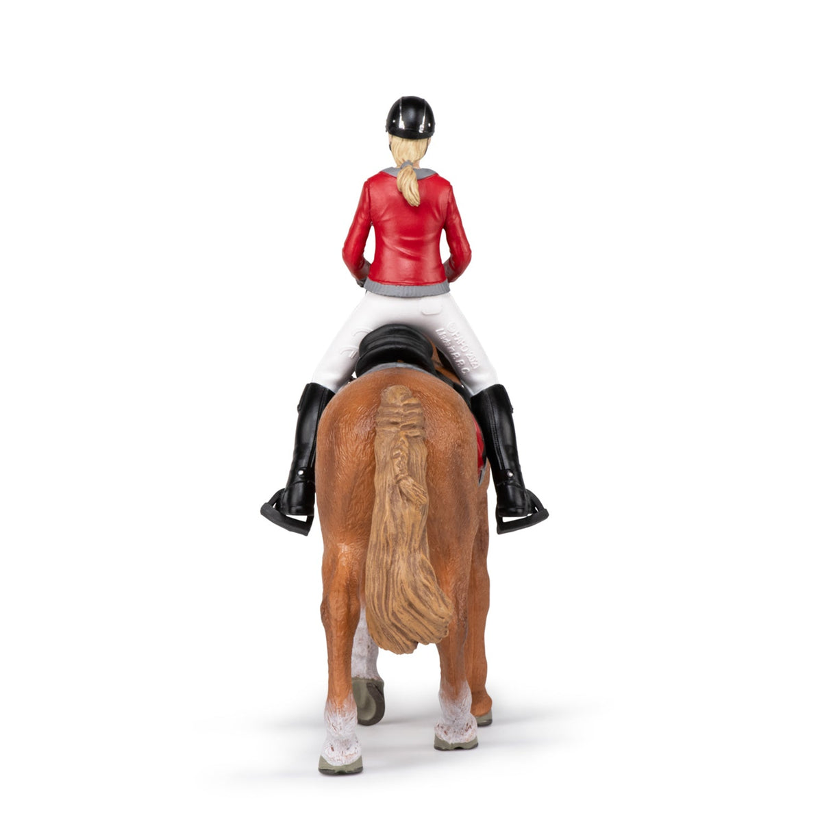 Figurine Cheval de promenade et sa cavalière Papo - cheval