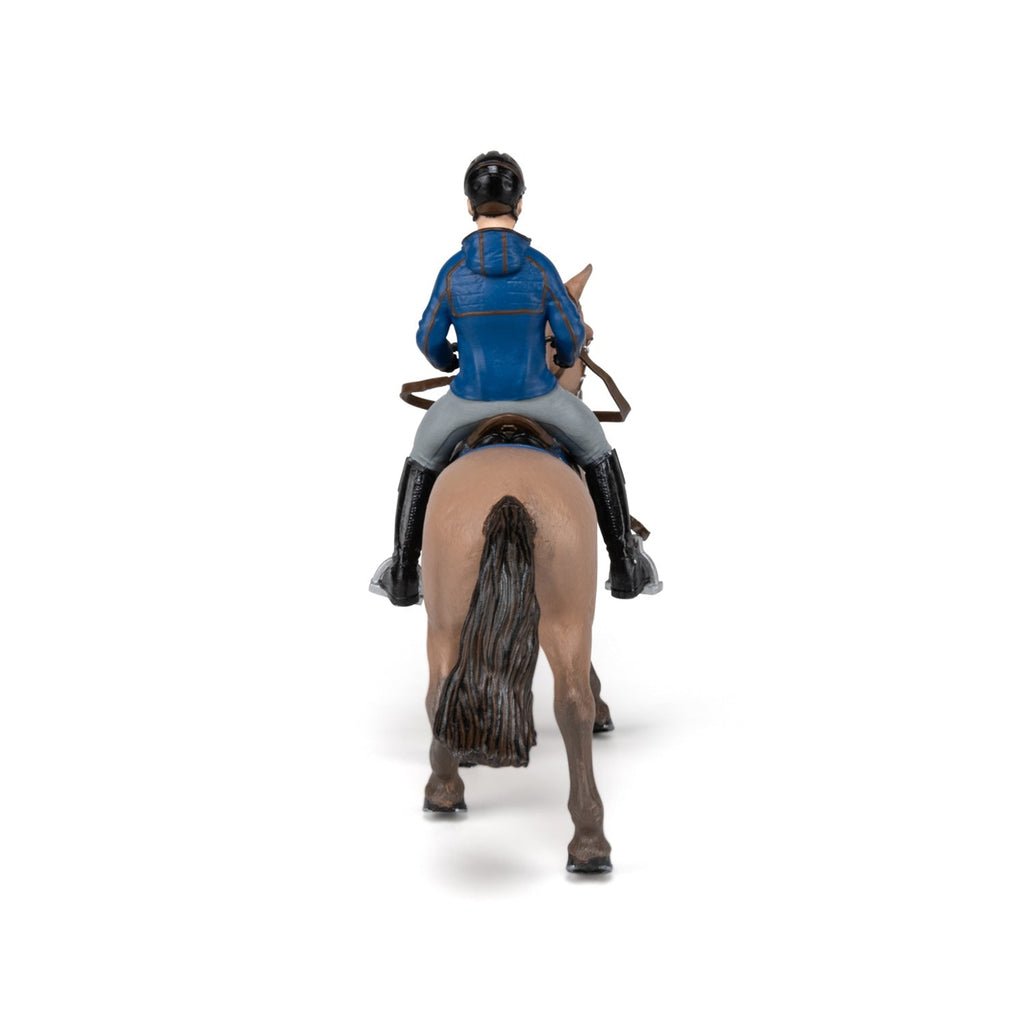 Figurine Cheval de promenade et son cavalier Papo - cheval
