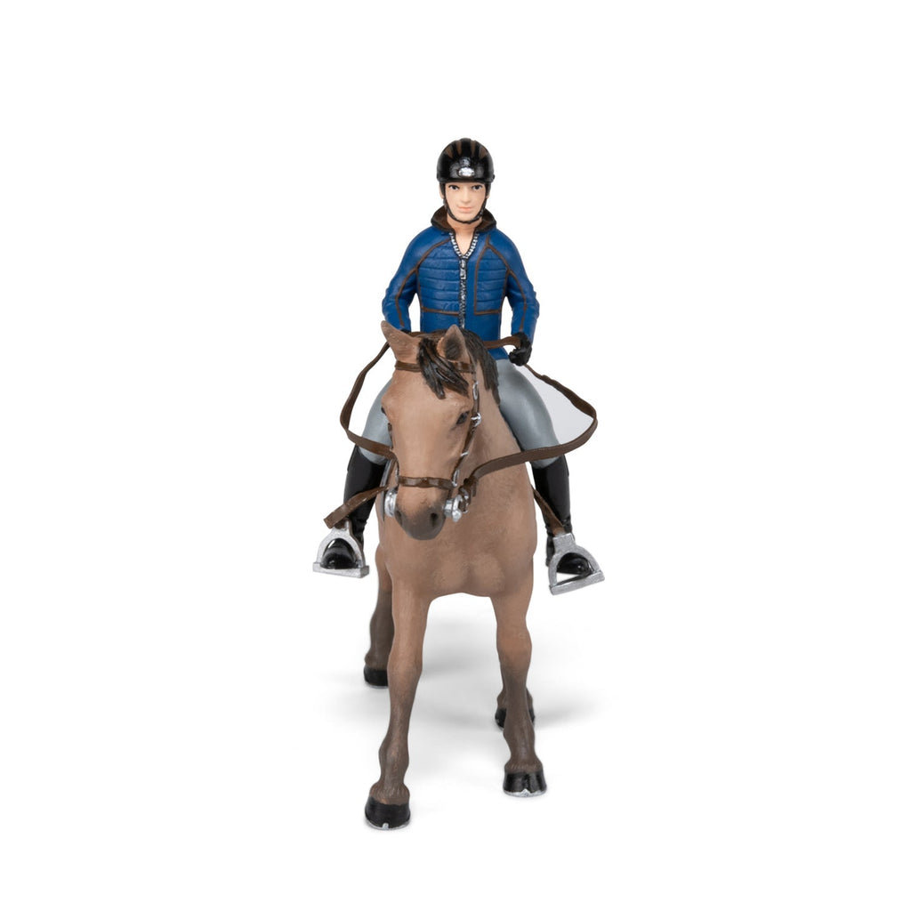 Figurine Cheval de promenade et son cavalier Papo - cheval
