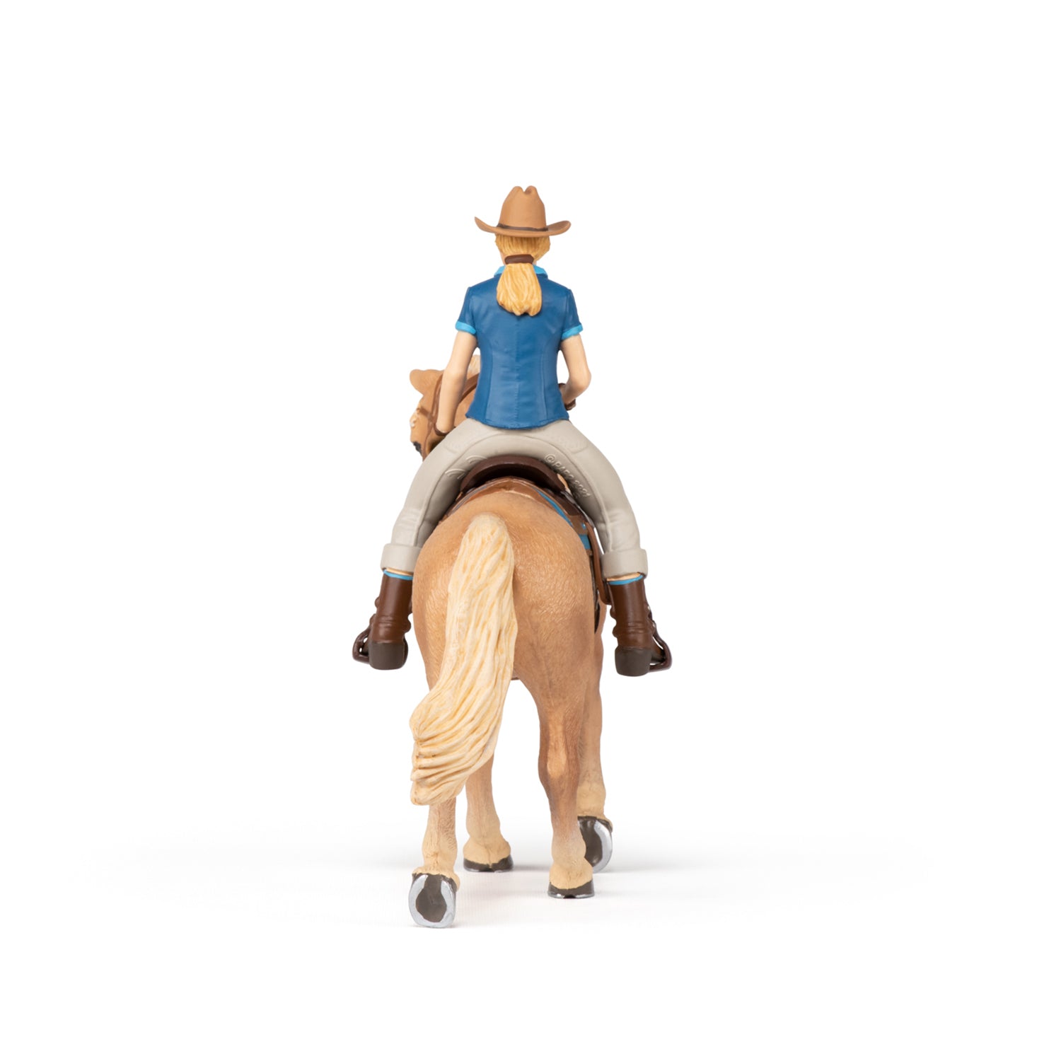 Figurine Cheval western et sa cavalière Papo - cheval