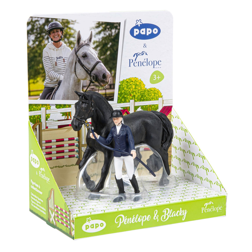 Figurine Pénélope et Blacky Papo - cheval