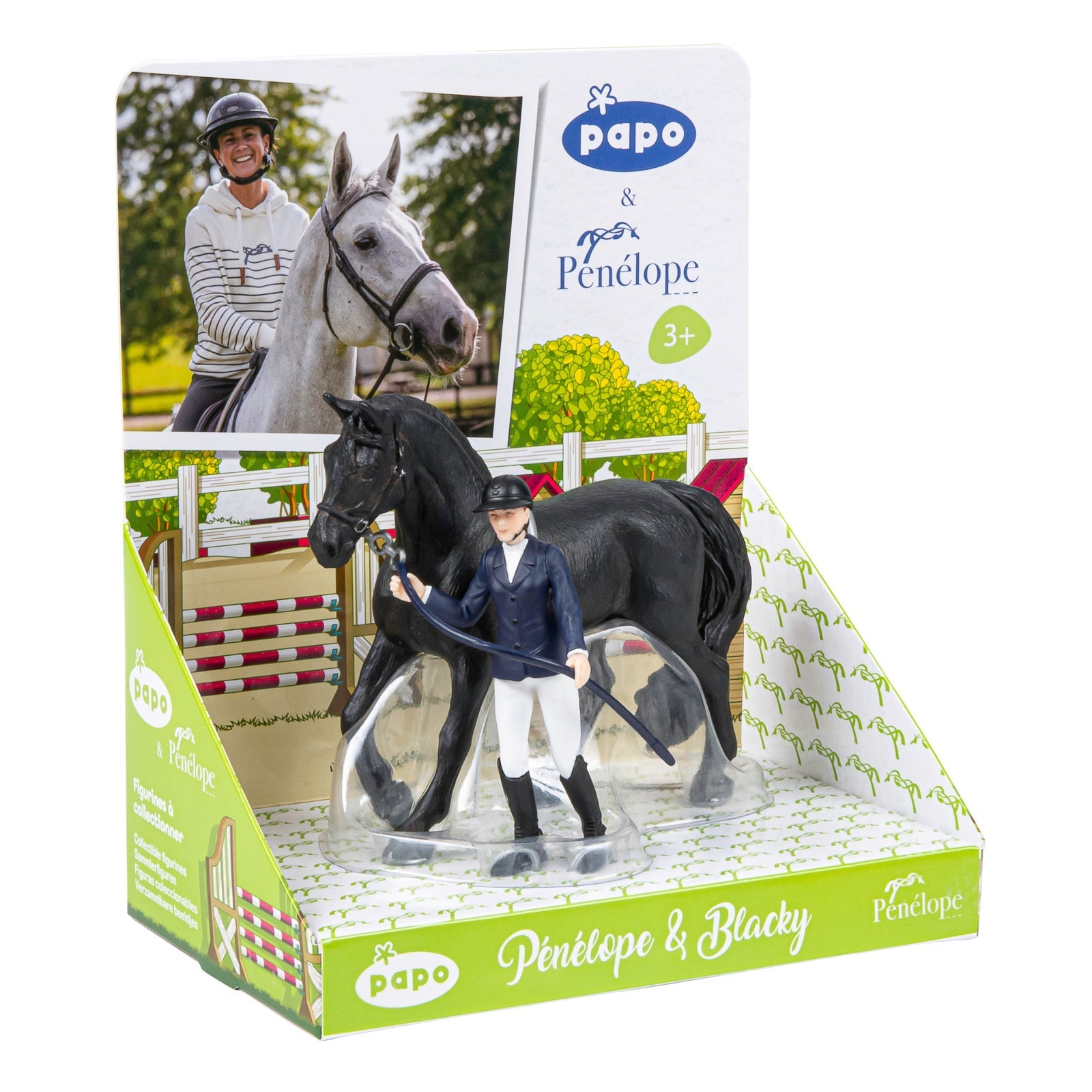 Figurine Pénélope et Blacky Papo - cheval