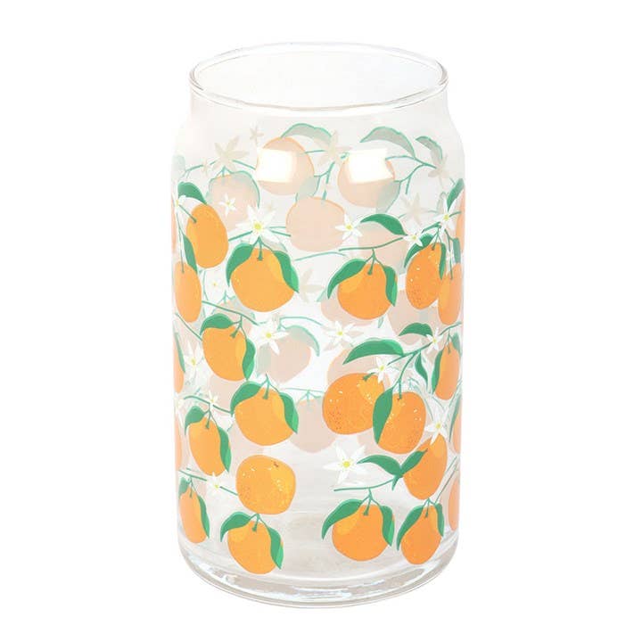 Water Glass Can - Orange