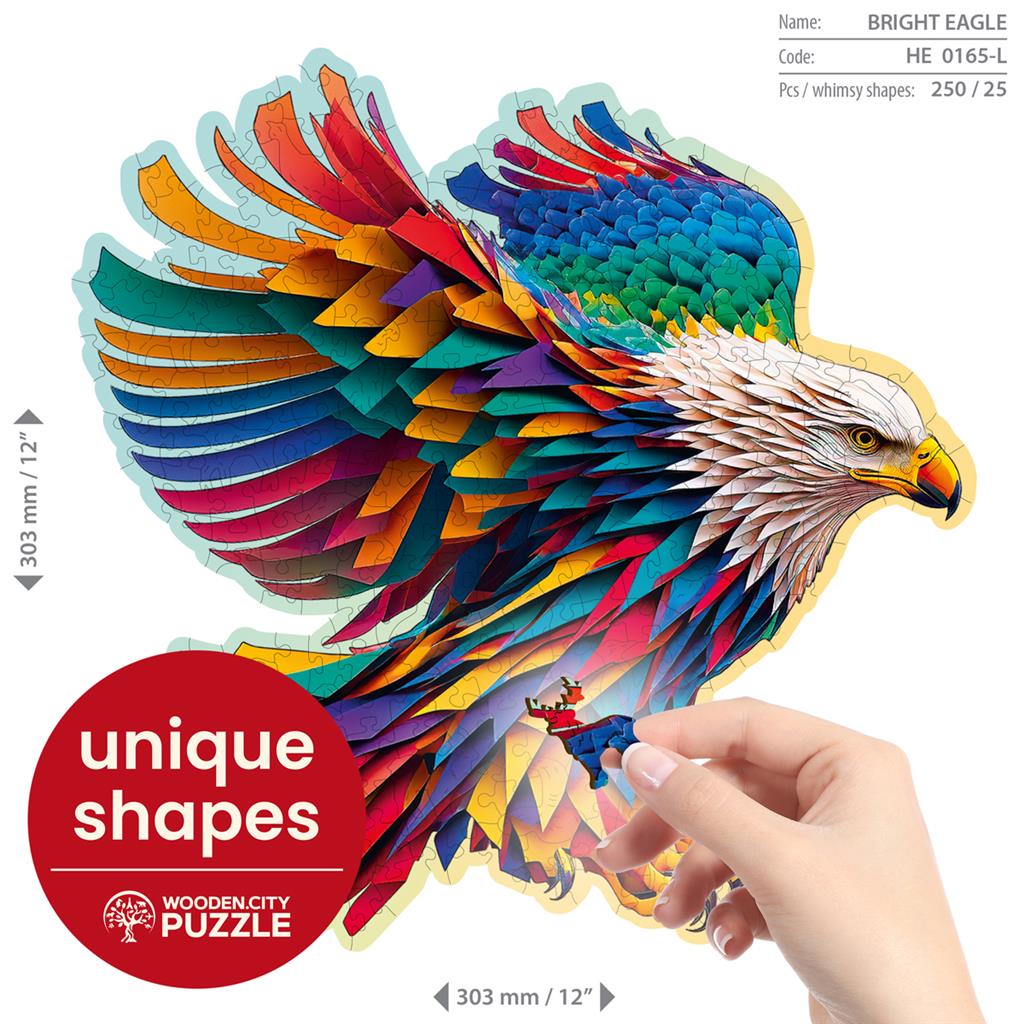 Puzzle Aigle Brillant 250 pièces - emballage