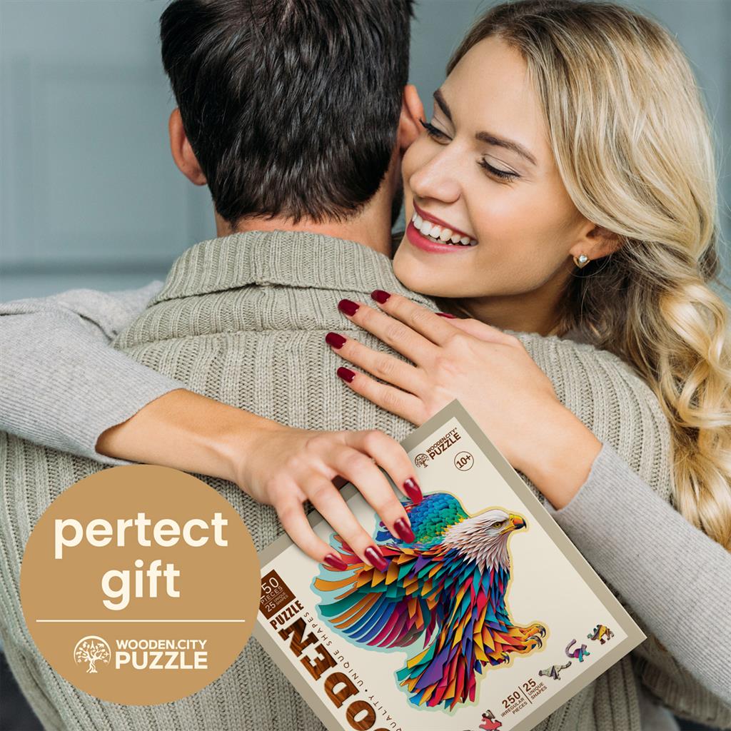 Puzzle Aigle Brillant Wooden.City - vue assemblée