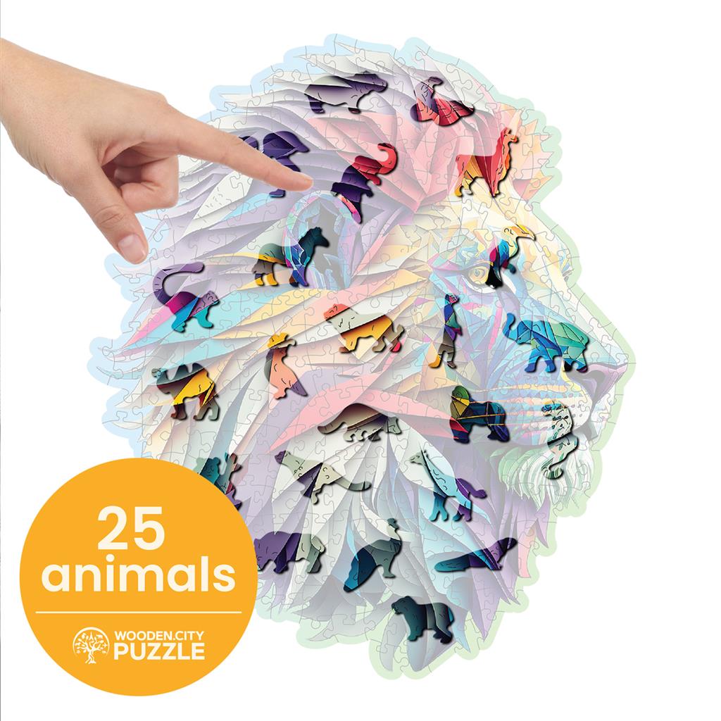 Puzzle Lion moderne Wooden.City - emballage