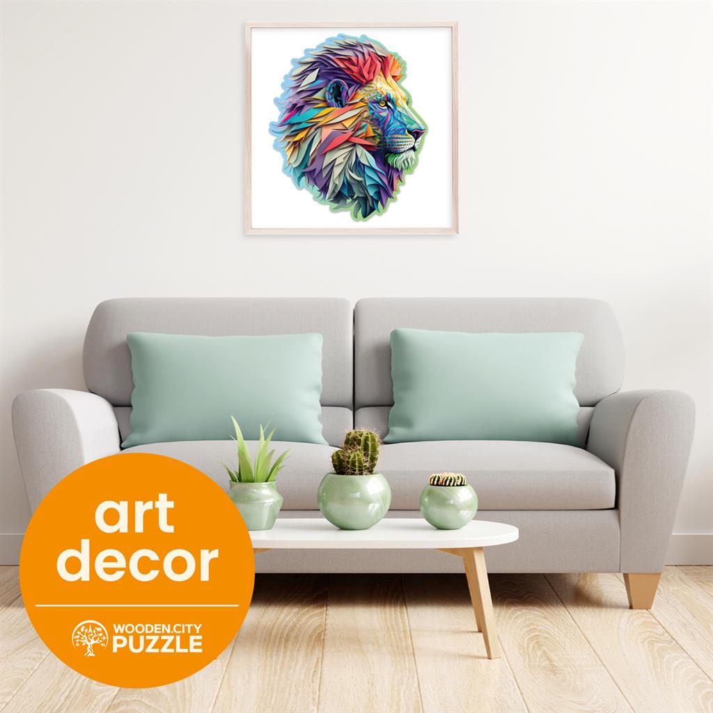 Boîte du puzzle Lion moderne 250 pièces