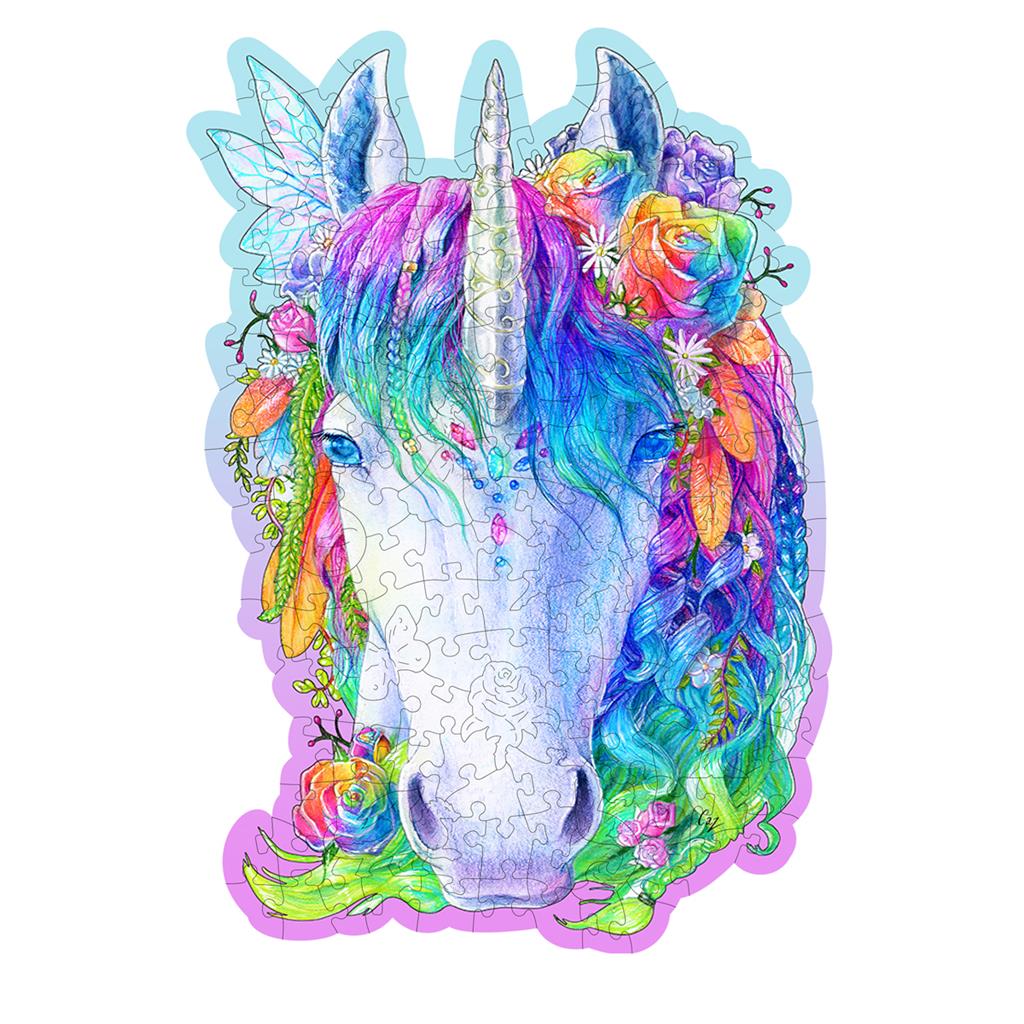 Puzzle Licorne élégante Wooden.City - présentation