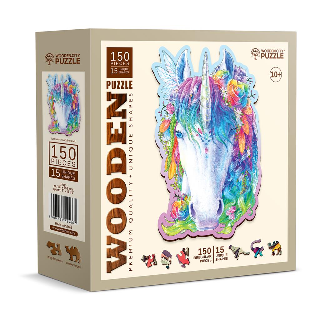 Puzzle Licorne élégante 150 pièces - détail