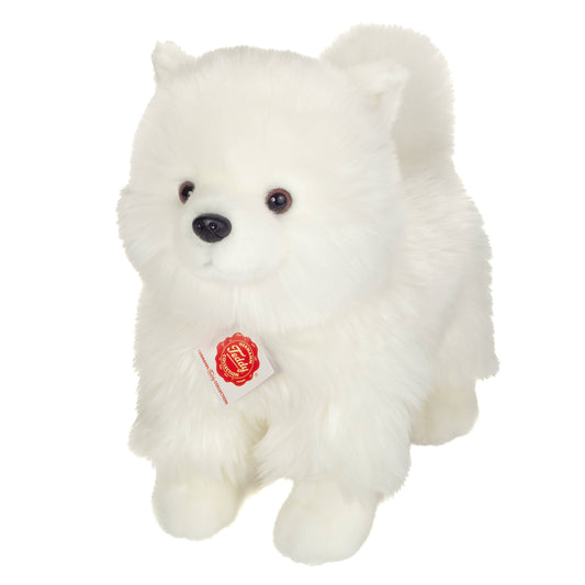 Peluche Spitz Blanc Debout