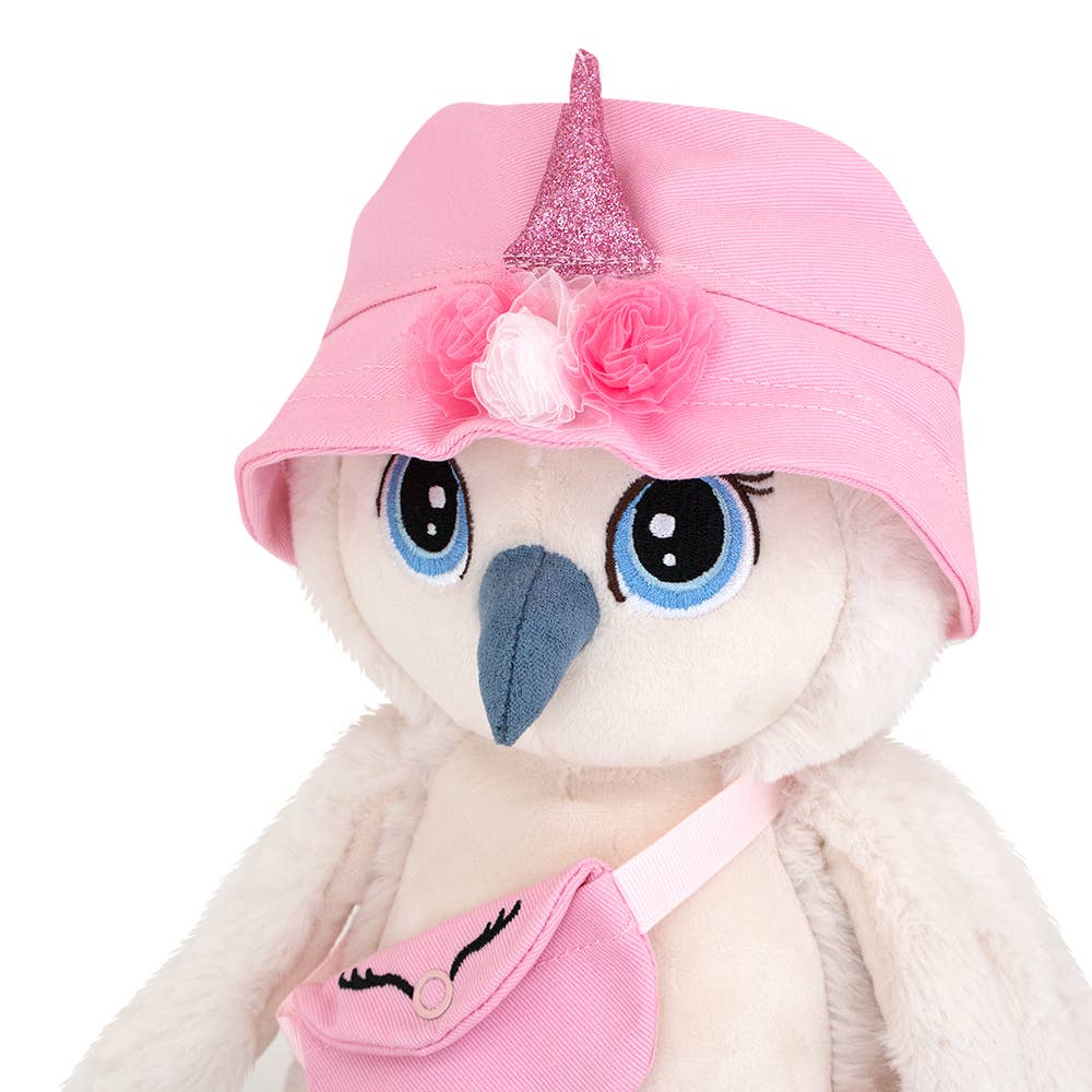 Peluche Lisa la chouette licorne 20 cm