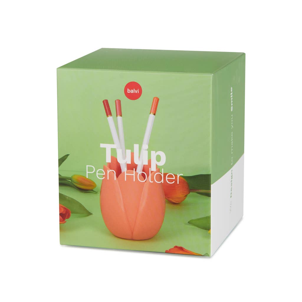 Tulip Pencil Holder - Orange