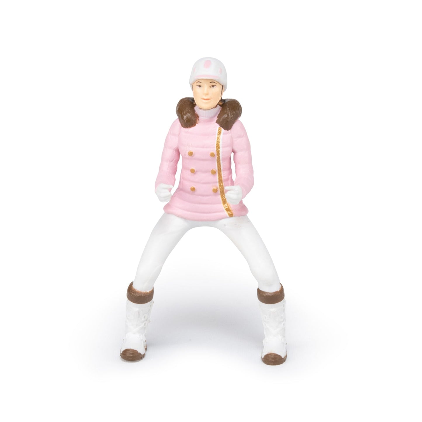 Figurine Cavalière fashion hiver Papo - cheval