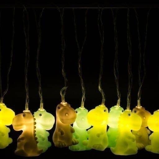 guirlande lumineuse led dinosaures verts dhink 