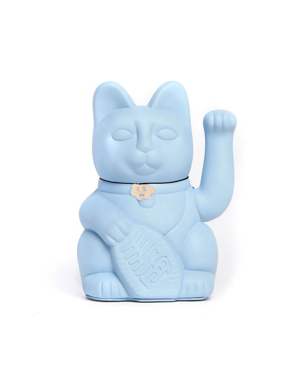 Chat Chanceux Bleu Clair