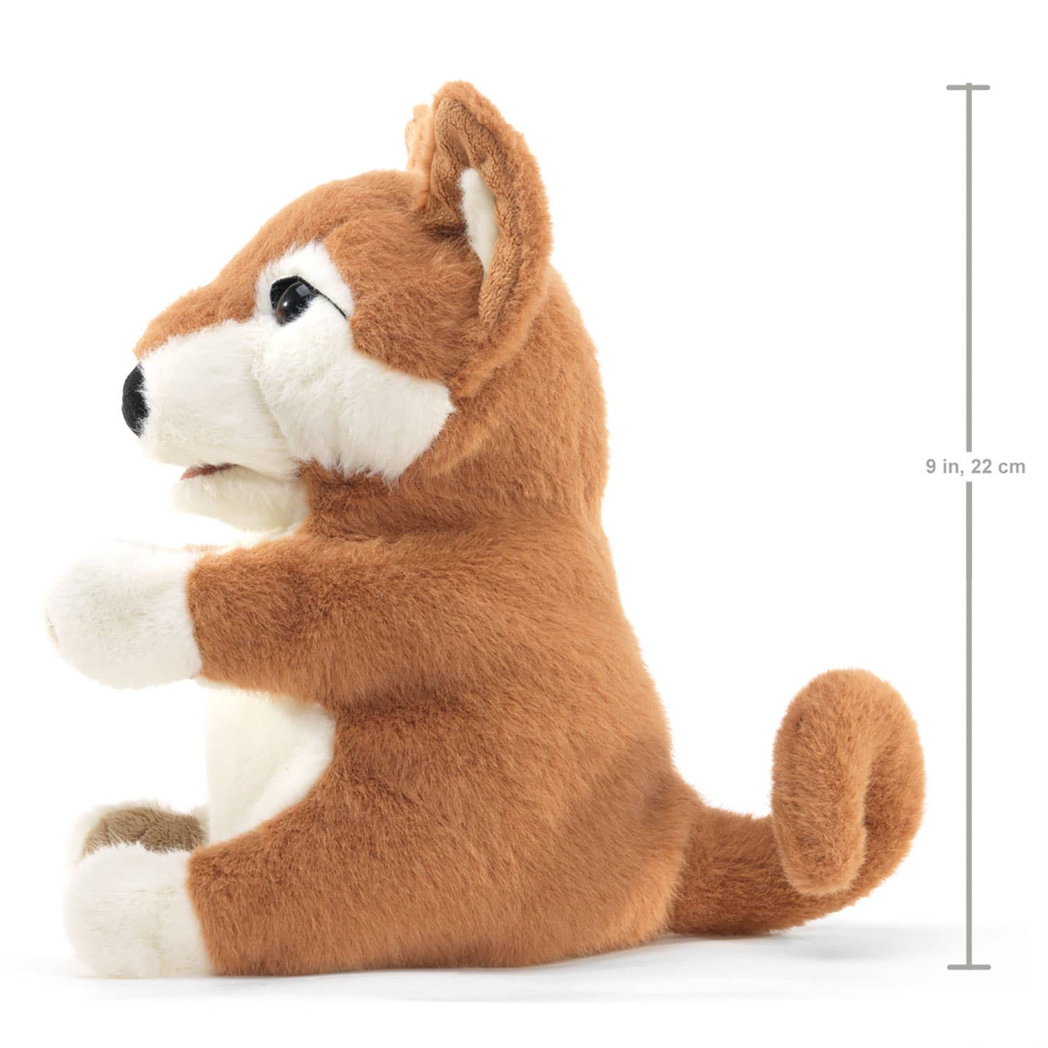 Marionnette à main Shiba Inu Folkmanis réaliste