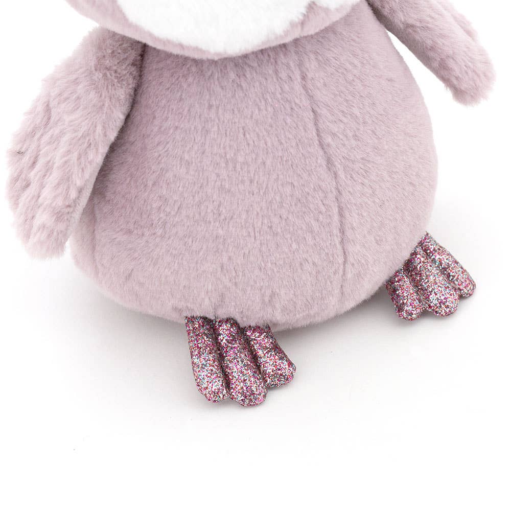 Peluche Fluffy la Petite Chouette Violette - 22 cm - 0+