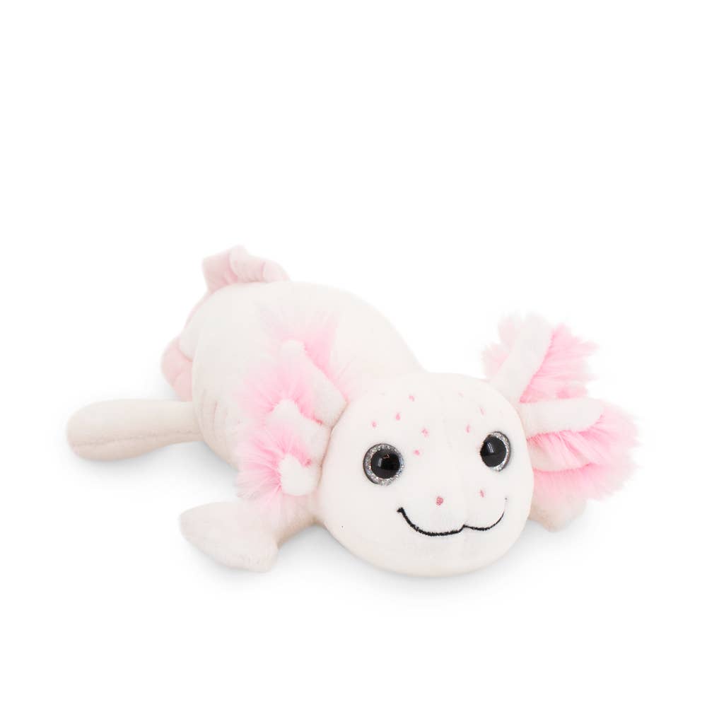 Peluche axolotl blanc 20 cm