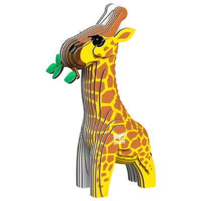 Eugy 3D Modèle: ANIMAL SAUVAGE / GIRAFE 3x6.2x11.7cm, en carton, en boîte, 6+