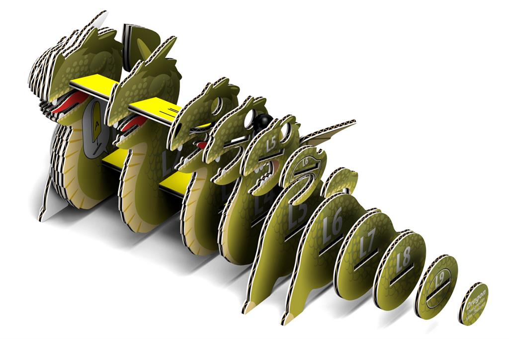 eugy 3d dragon 024 dragon