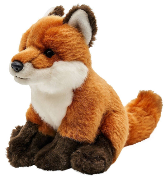 Peluche Renard roux, assis