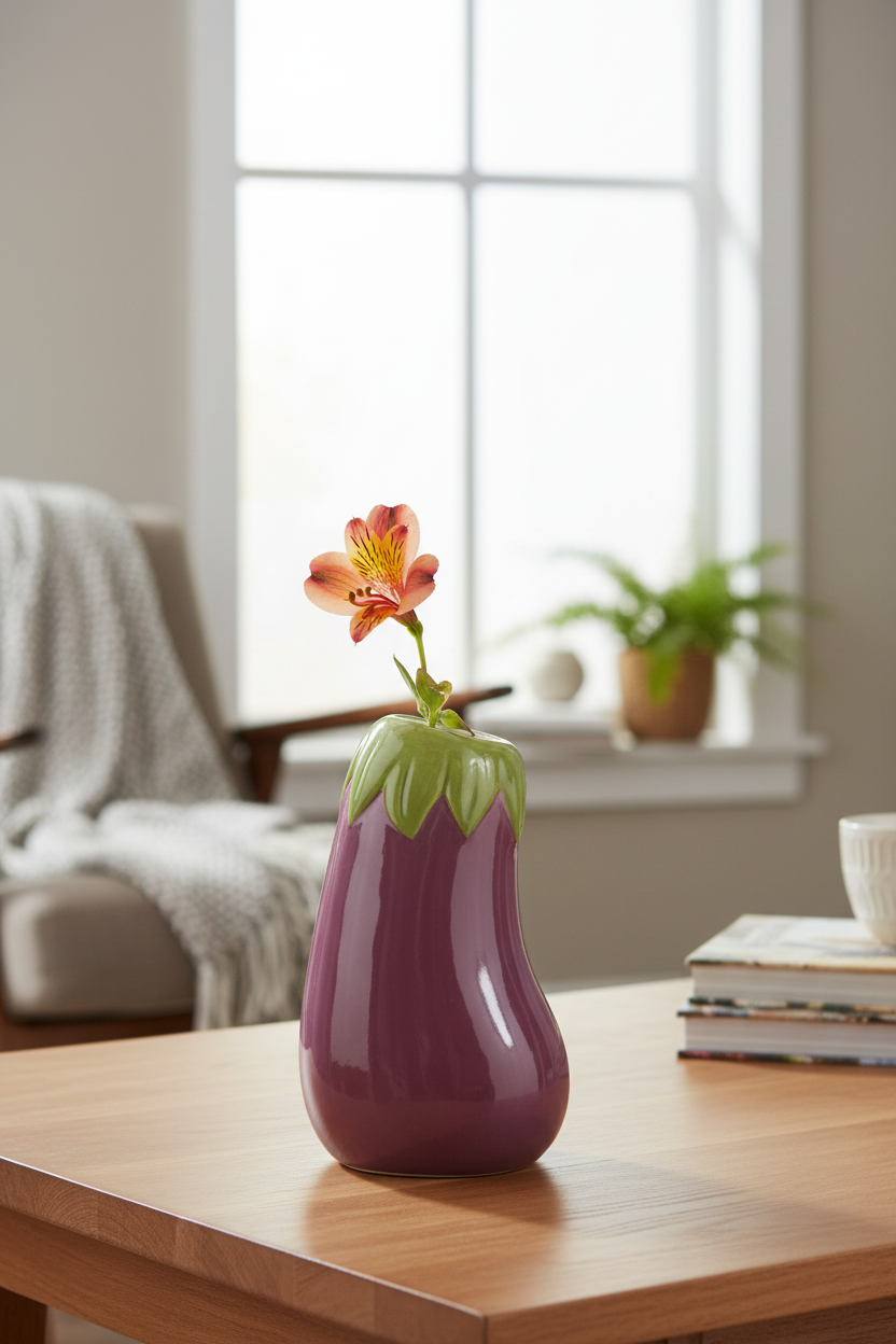 Auberginenvase