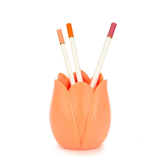 Tulip Pencil Holder - Orange