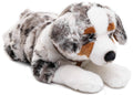 Peluche Berger australien allongé (avec harnais) Uni Toys