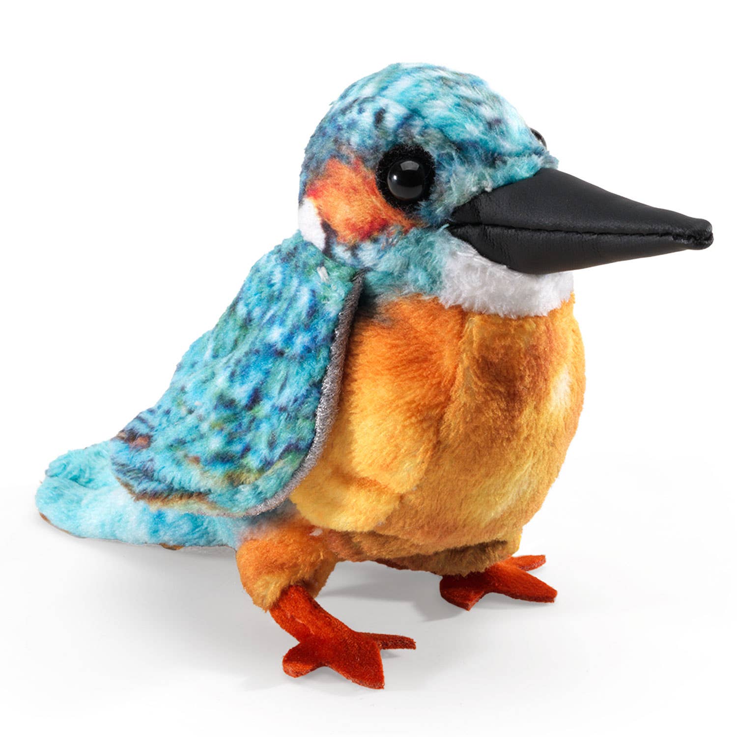 Marionnette à doigt Mini Martin-pêcheur d'Europe Folkmanis réaliste